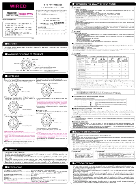 seikoセイコーウオッチ 5Y63